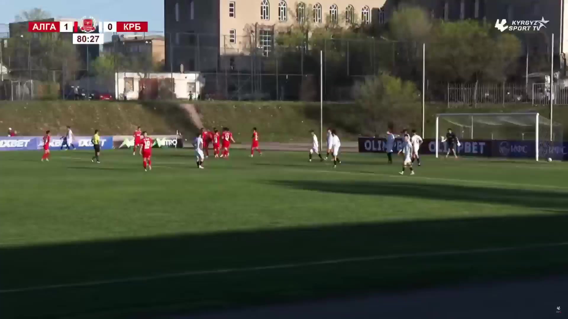 KG PL FK Alga Bishkek Vs FK Kara-Balta  Goal in 81 min, Score 2:0