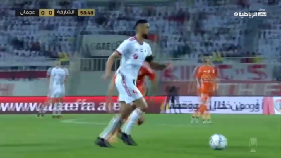 UAE Al-Sharjah Vs Ajman  Goal in 61 min, Score 1:0