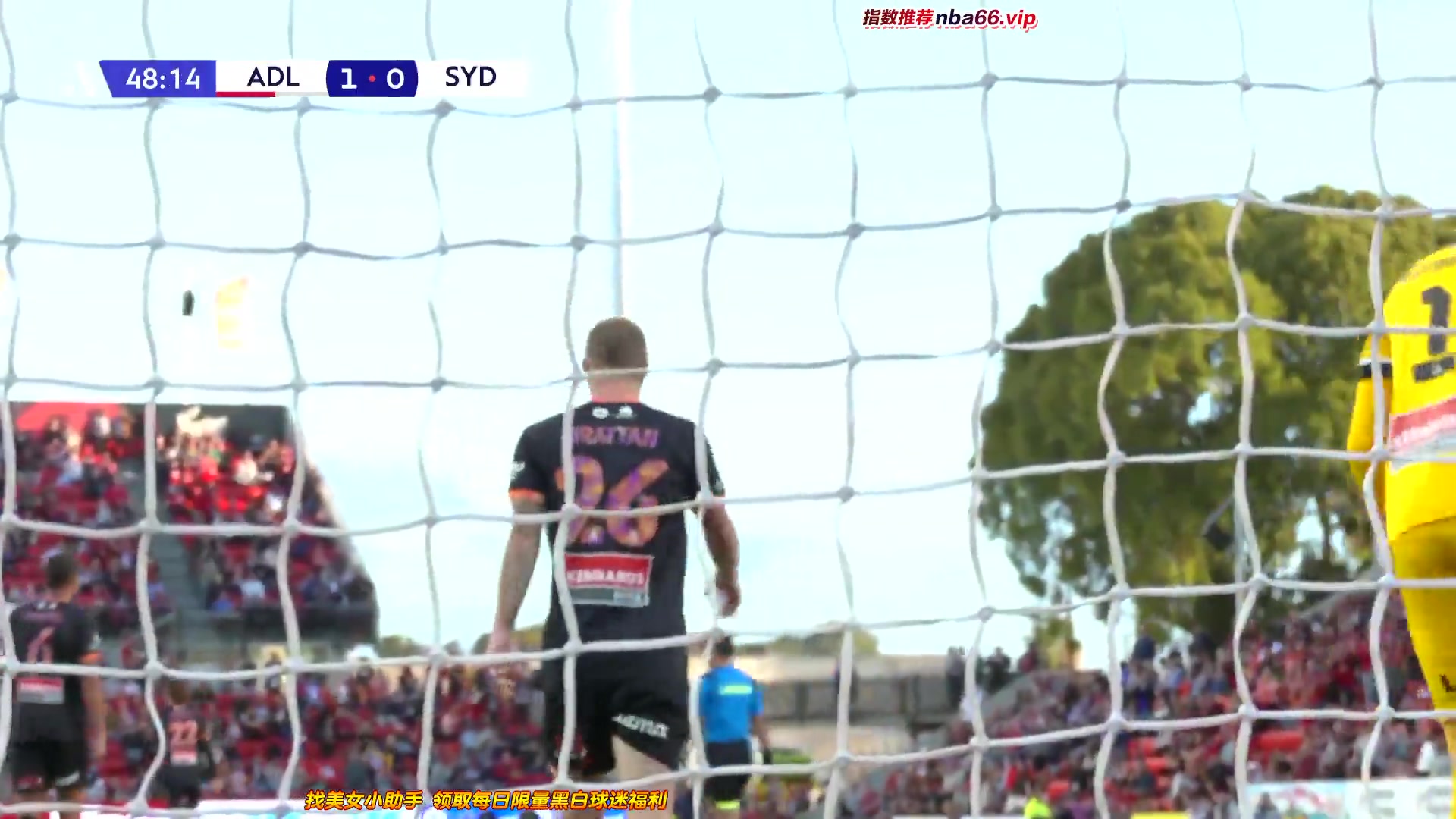 AUS D1 Adelaide United Vs Sydney FC  Goal in 49 min, Score 1:0