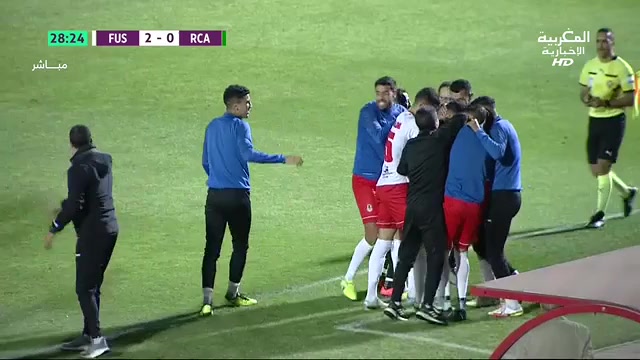 MAR D1 Union Touarga Sport Rabat Vs Raja Casablanca Atlhletic  Goal in 28 min, Score 2:0