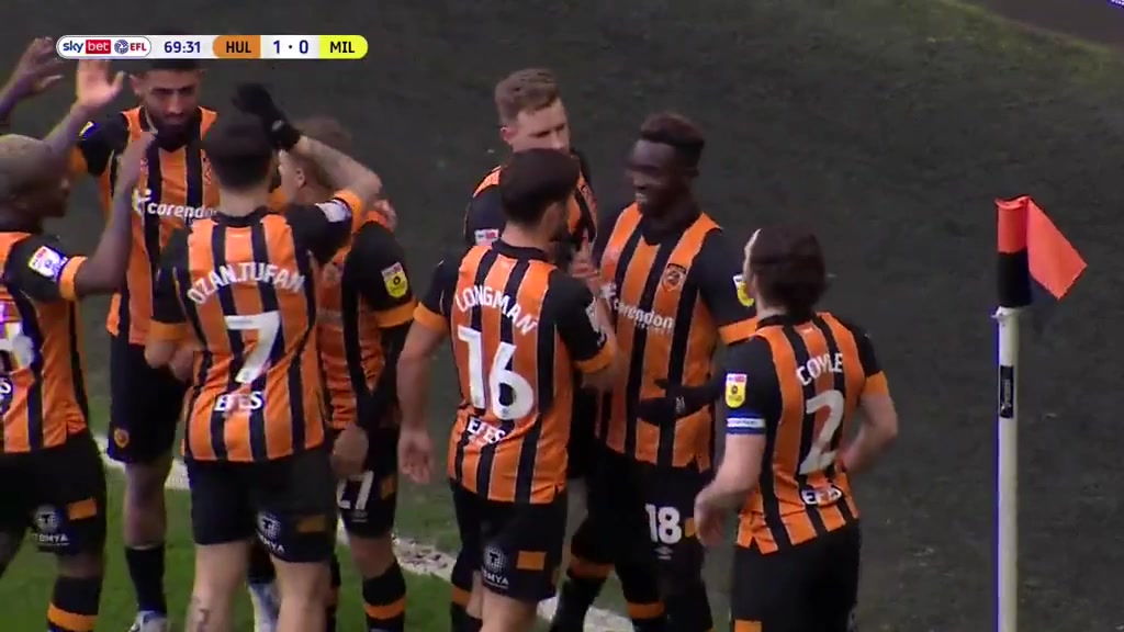 ENG LCH Hull City Vs Millwall 70 phút Vào, ghi bàn 1:0