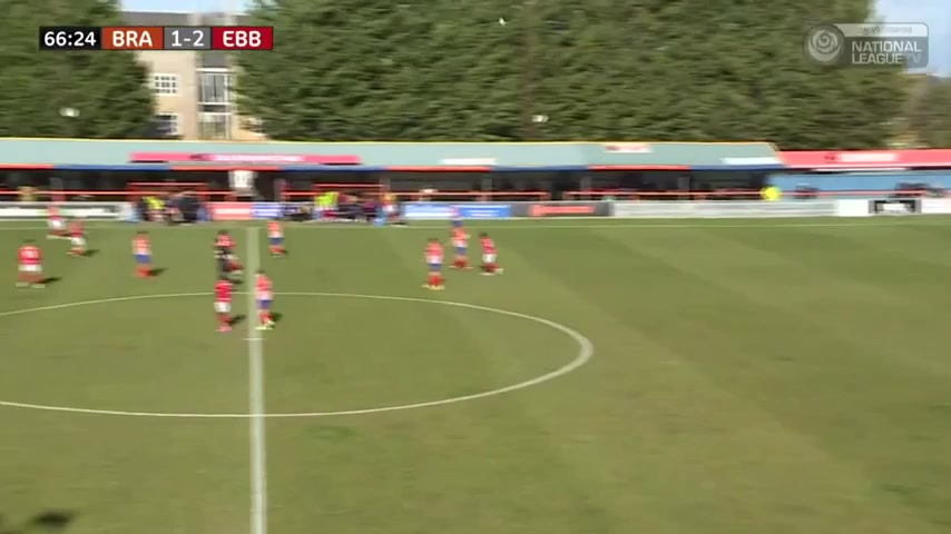 ENG CS Braintree Town Vs Ebbsfleet United  Goal in 68 min, Score 2:2