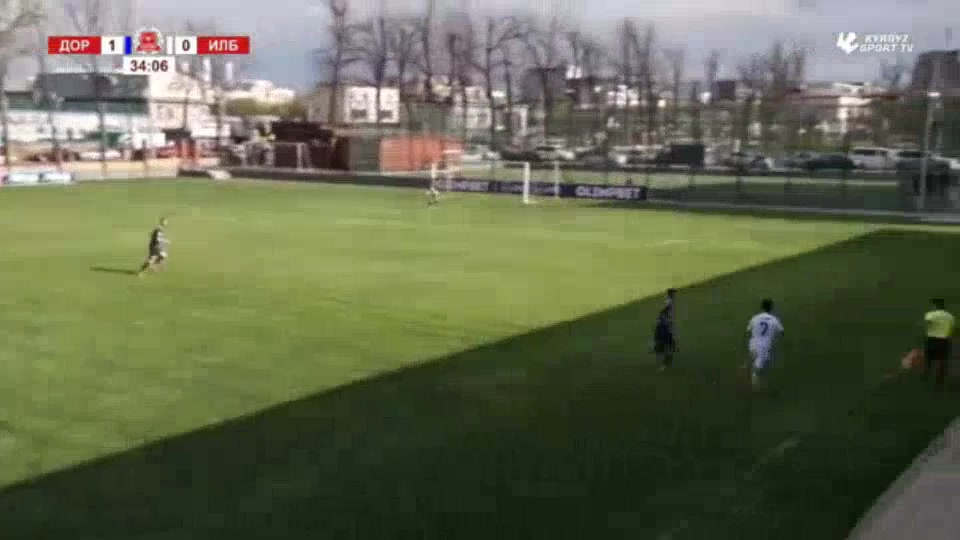 KG PL Dordoi-Dynamo Naryn Vs FC Ilbirs  Goal in 34 min, Score 2:0