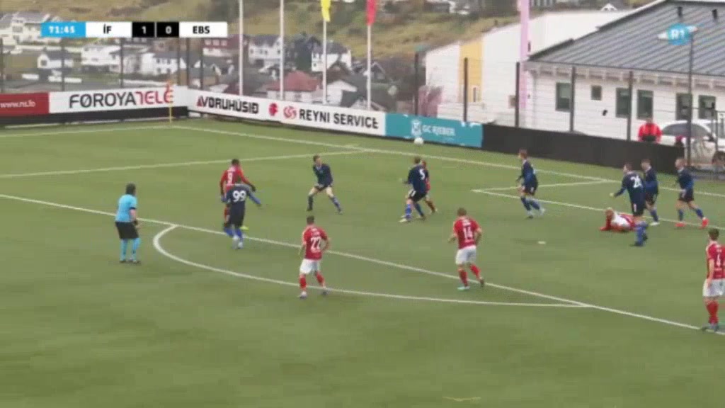 FAR D1 IF Fuglafjordur Vs EB Streymur  Goal in 72 min, Score 2:0