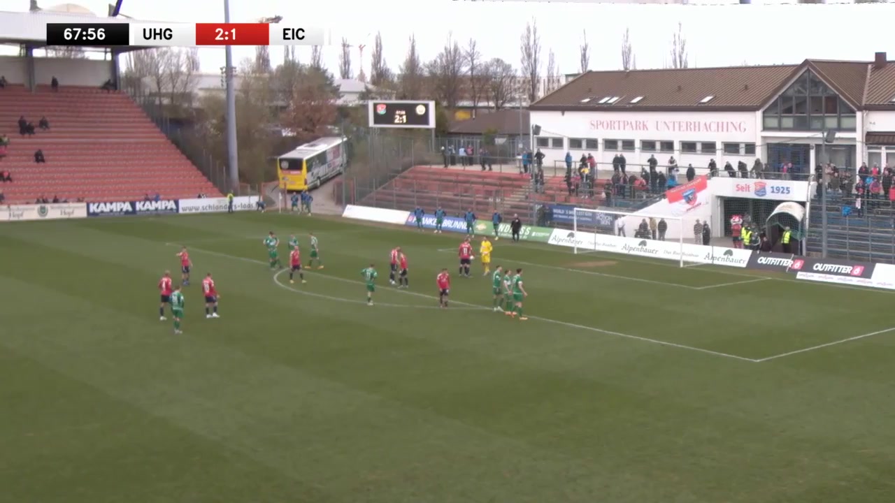 GER Reg Unterhaching Vs VfB Eichstatt  Goal in 69 min, Score 3:1