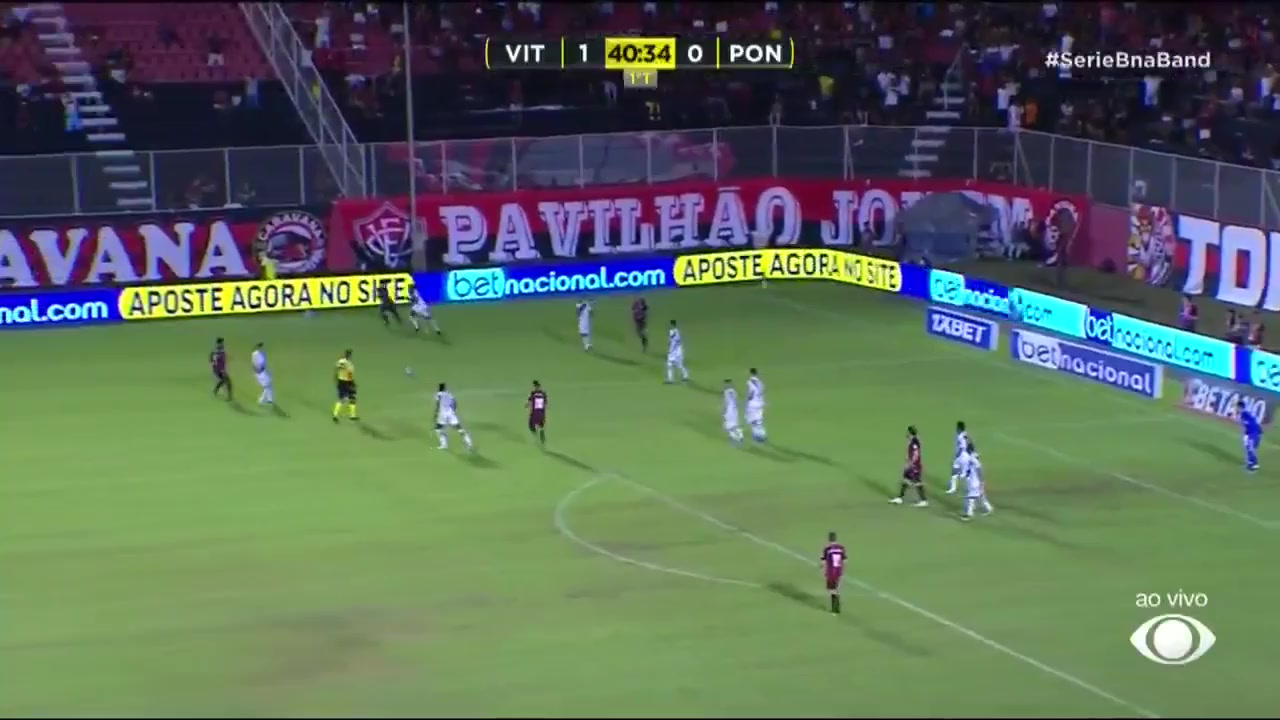 BRA D2 Vitoria BA Vs Ponte Preta  Goal in 44 min, Score 2:0