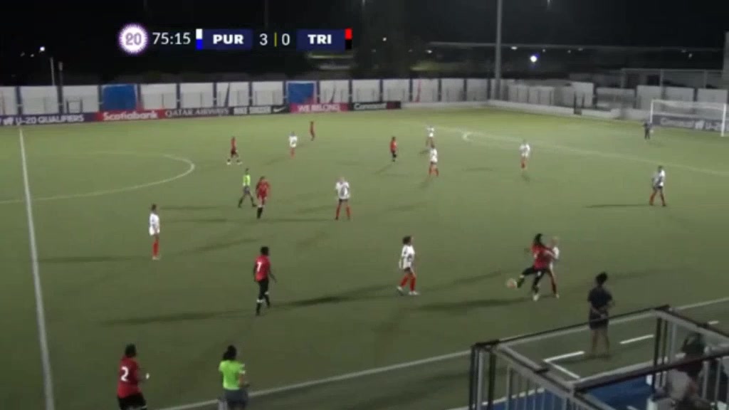 CNCF WU20 Puerto Rico (w) U20 Vs Trinidad Tobago (w) U20  Goal in 77 min, Score 4:0