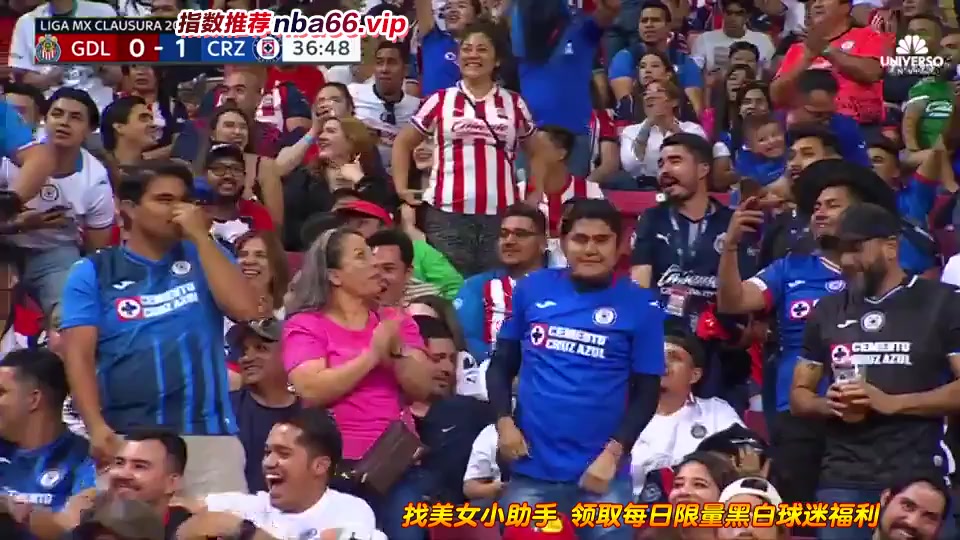 MEX D1 Chivas Guadalajara Vs CDSyC Cruz Azul Uriel Antuna Goal in 36 min, Score 0:1