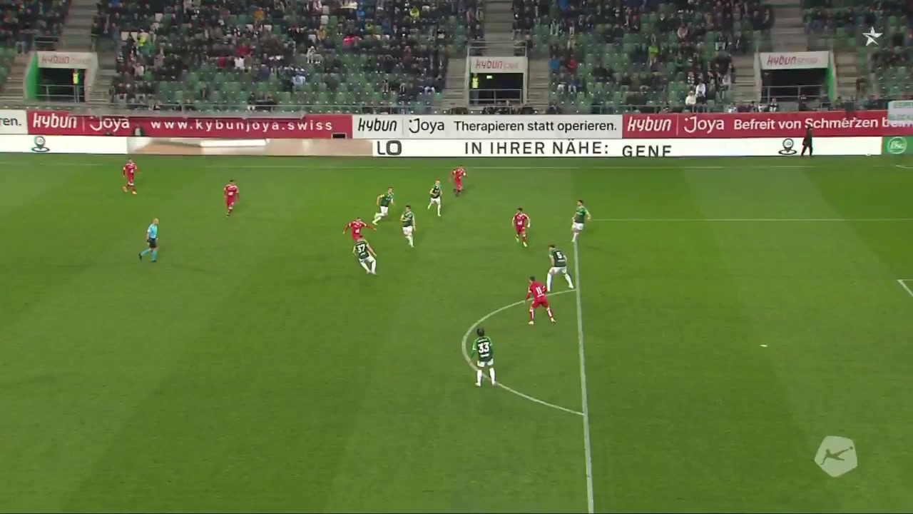 SUI Sl St. Gallen Vs Lugano 57 phút Vào, ghi bàn 1:1