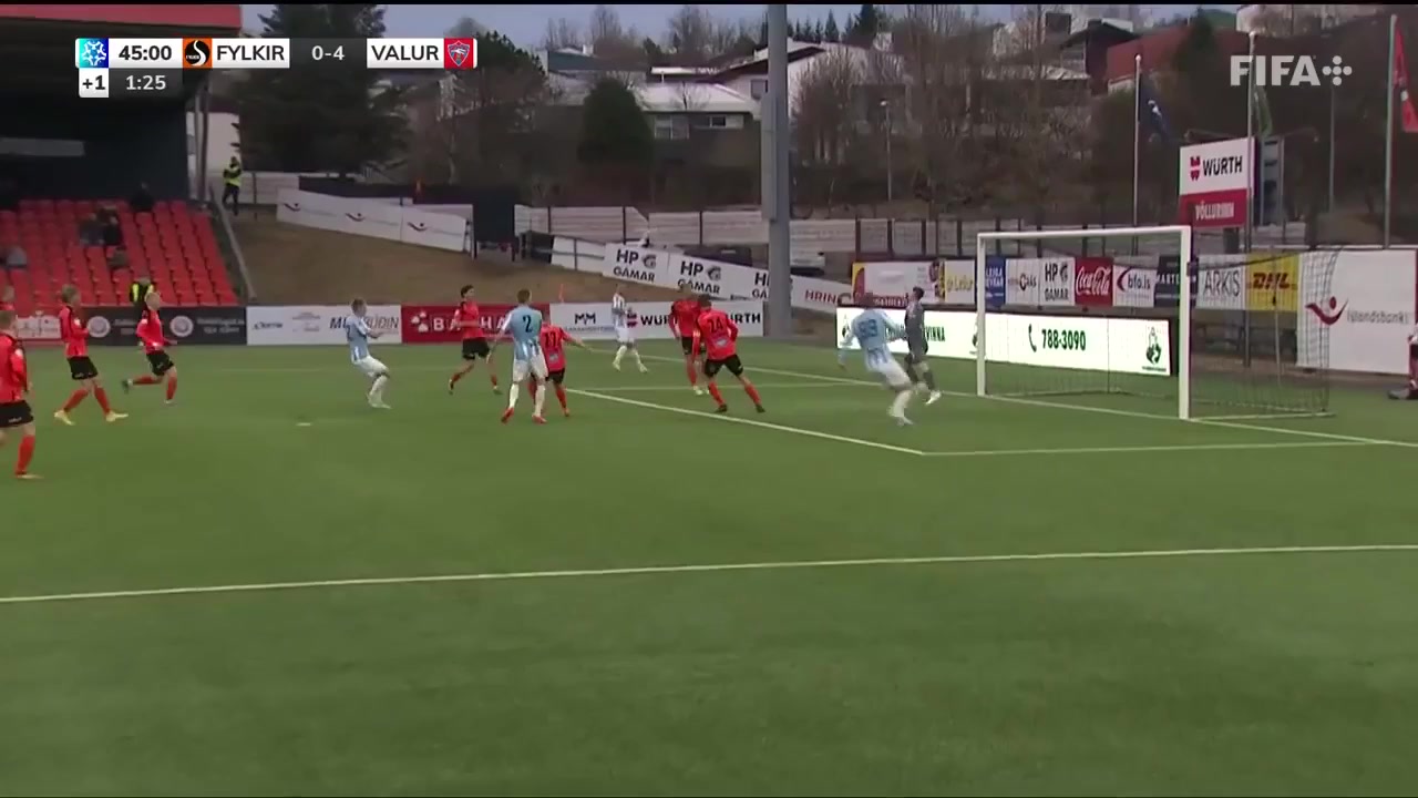 ICE PR Fylkir Vs Valur Reykjavik  Goal in 45+ min, Score 0:4