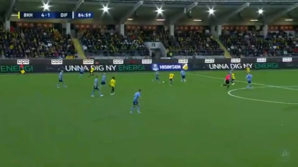 SWE D1 Hacken Vs Djurgardens  Goal in 84 min, Score 4:1