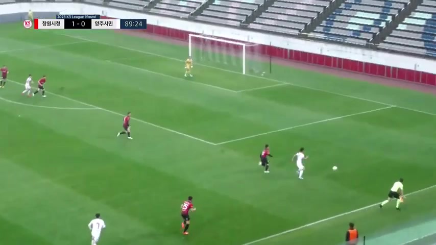 KCL Changwon City Vs Yangju Citizen  Goal in 90 min, Score 1:1