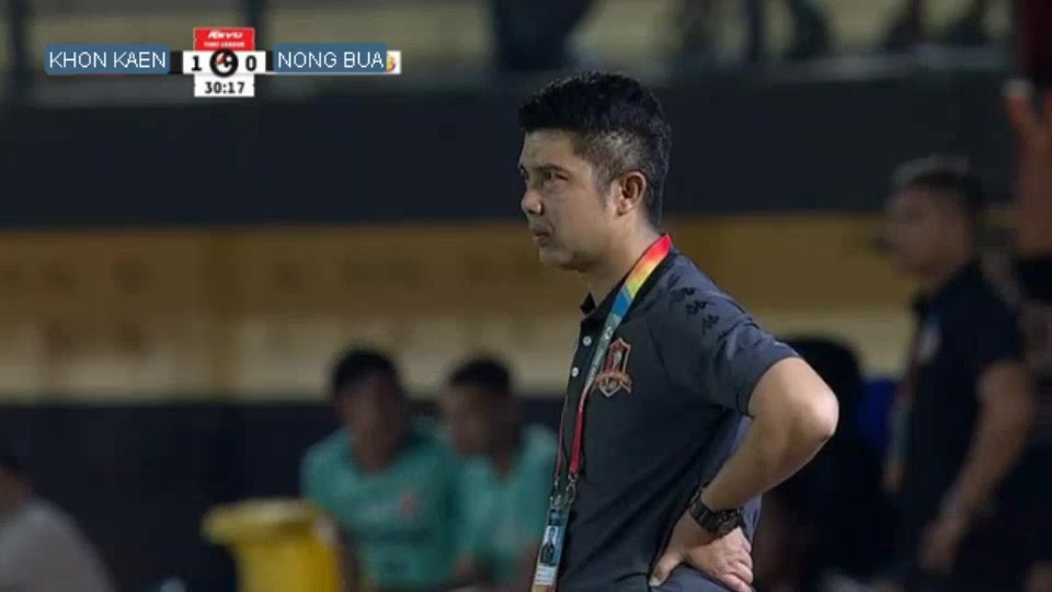 THA L1 Khonkaen United Vs Nong Bua Lamphu  Goal in 28 min, Score 1:1