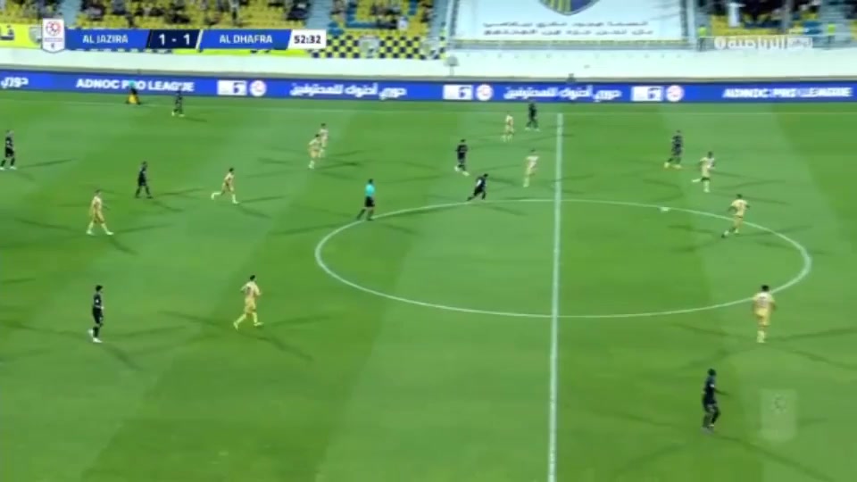 UAE LP Al-Dhafra Vs Al-Jazira(UAE)  Goal in 54 min, Score 2:1