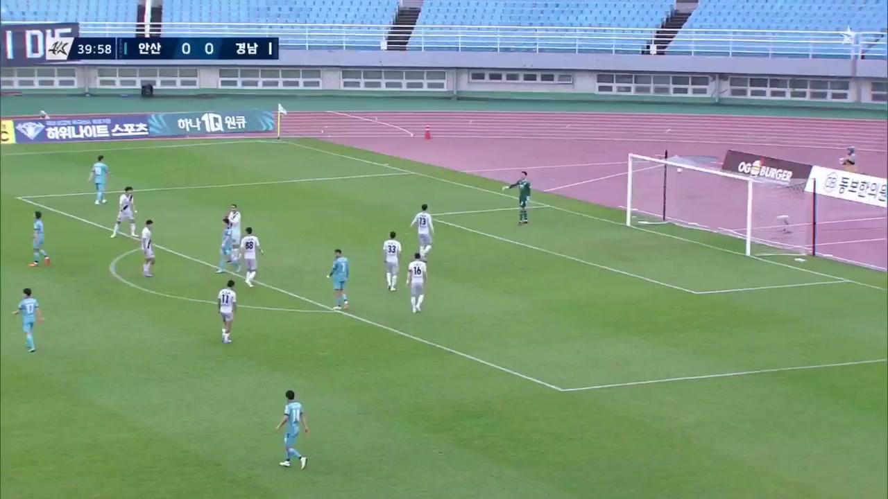 KOR D2 Ansan Greeners FC Vs Gyeongnam FC Gabriel Ramos Goal in 40 min, Score 1:0