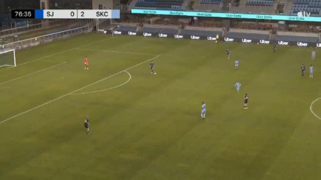 MLS L(R) San Jose Earthquakes Reserve Vs Sporting Kansas City(R)  Goal in 79 min, Score 1:2