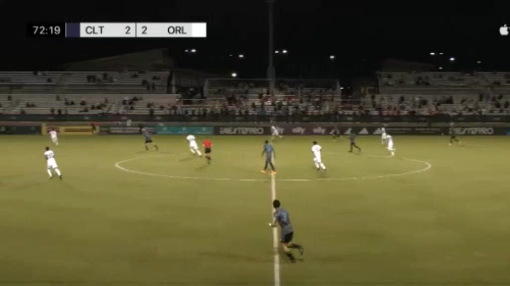 MLS L(R) Crown Legacy FC Vs Orlando City B  Goal in 74 min, Score 3:2