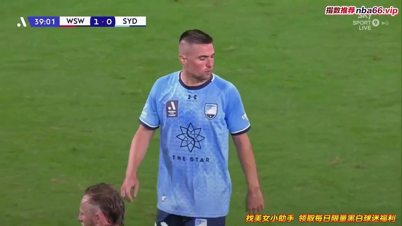 AUS D1 Western Sydney Vs Sydney FC  Goal in 38 min, Score 1:0
