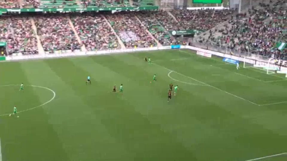 FRA D2 Saint Etienne Vs Guingamp  Goal in 10 min, Score 0:1