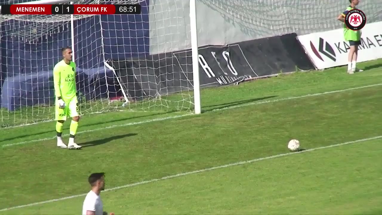TUR D3 Menemen Belediye Spor Vs Corum Belediyespor  Goal in 72 min, Score 1:1