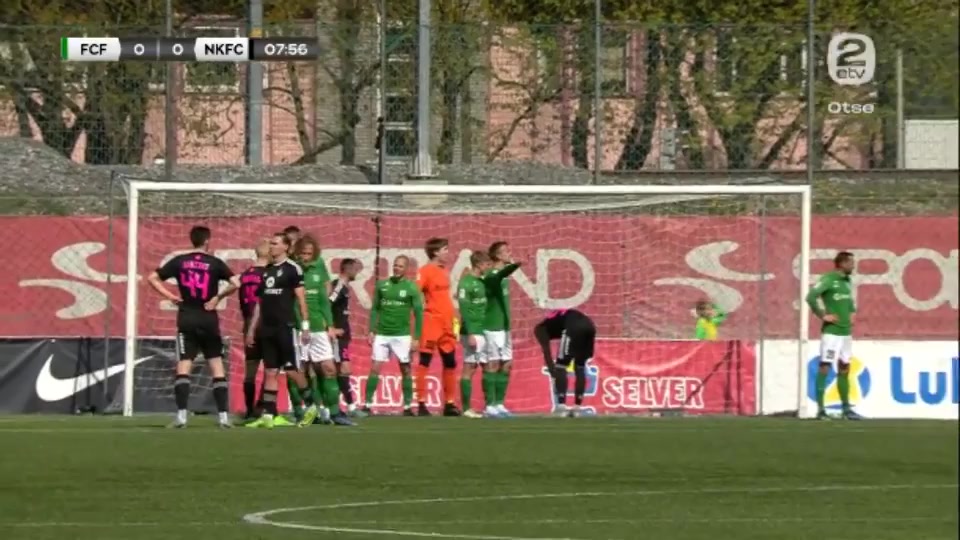 EST D1 FC Flora Tallinn Vs Nomme JK Kalju  Goal in 9 min, Score 0:1