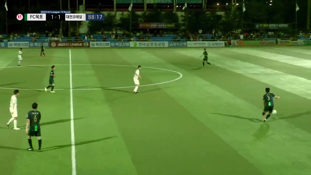 KCL Mokpo City Vs Daejeon Korail  Goal in 89 min, Score 2:1