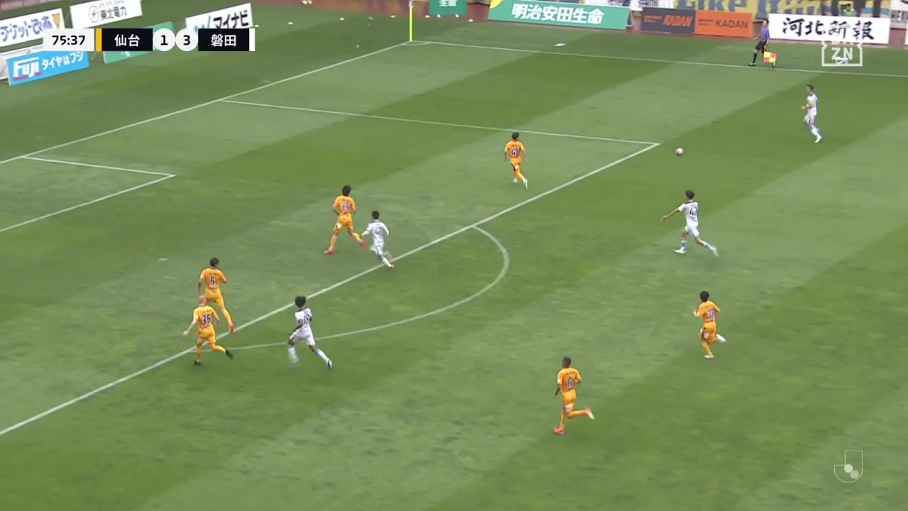 JPN D2 Vegalta Sendai Vs Jubilo Iwata 75 ทำประตู  ประตู, ทำคะแนน 1:3