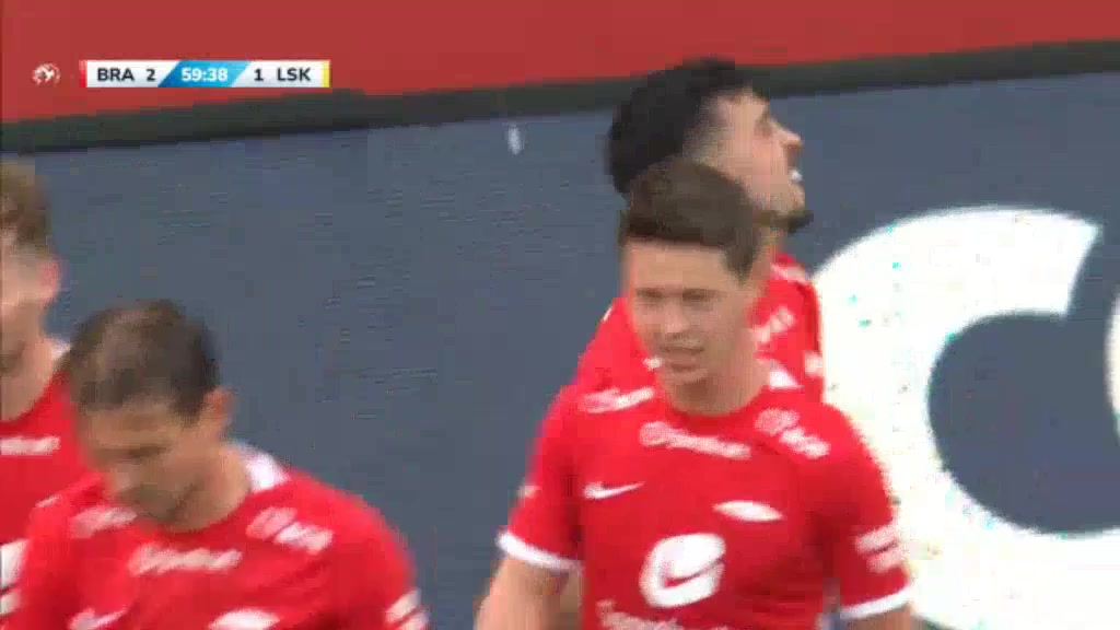 22 Brann Vs Lillestrom 60 skor gol , skor 2:1