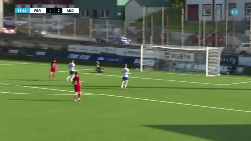 UEFA  U21Q Faroe Islands U21 Vs Andorra U21  Goal in 57 min, Score 1:2