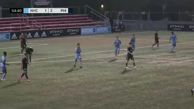 MLS L(R) New York City Team B Vs Philadelphia Union II  Goal in 56 min, Score 1:2