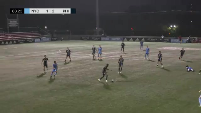 MLS L(R) New York City Team B Vs Philadelphia Union II  Goal in 85 min, Score 1:3