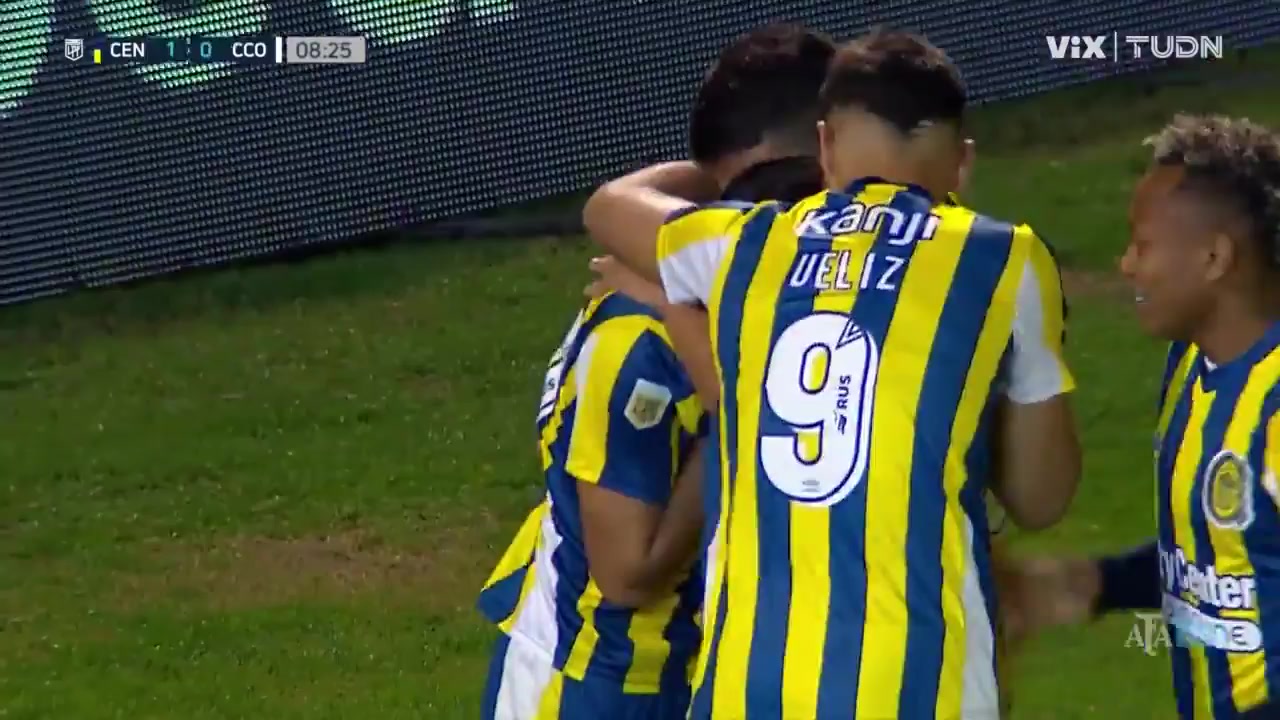 ARG D1 Rosario Central Vs Central Cordoba SDE  Goal in 8 min, Score 1:0