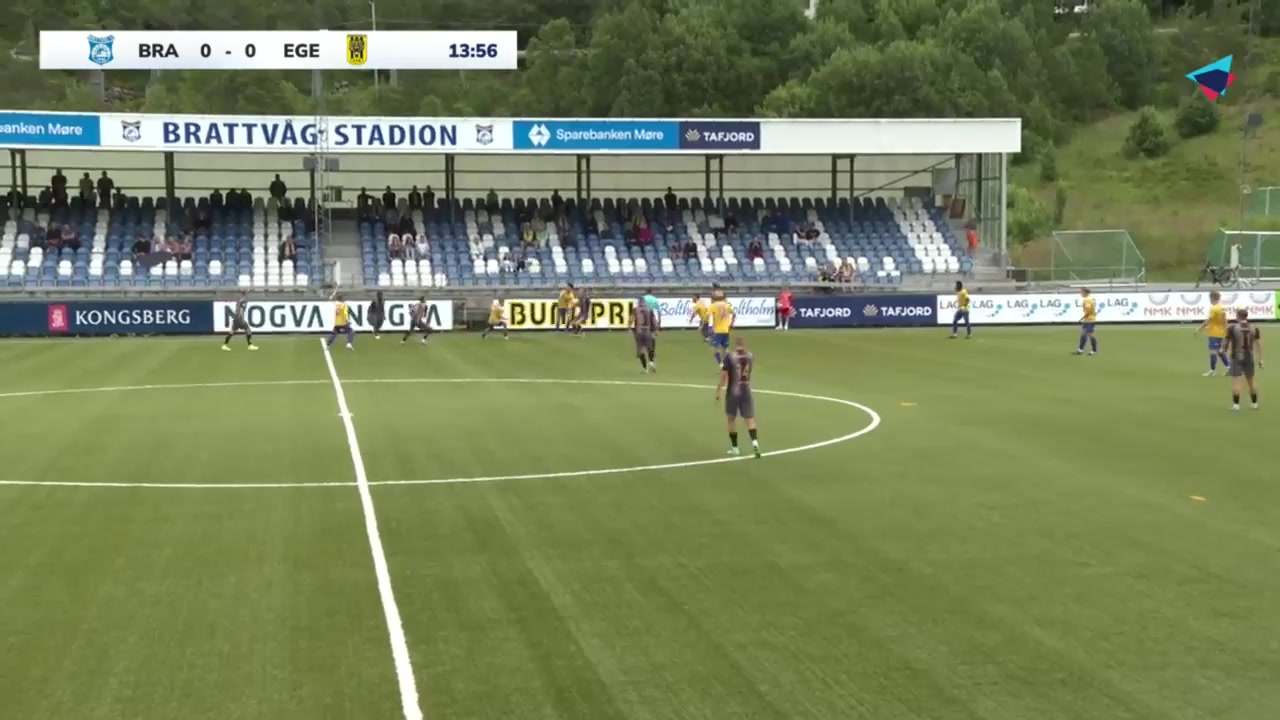 NOR D2 Brattvag Vs Egersunds IK  Goal in 14 min, Score 0:1