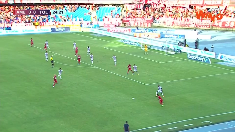 COL D1 Cali America Vs Tolima Sports 24 phút Vào, ghi bàn 1:0