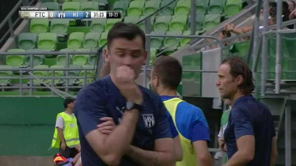 103 Ferencvarosi TC Vs KI Klaksvik 31 skor gol , skor 0:2