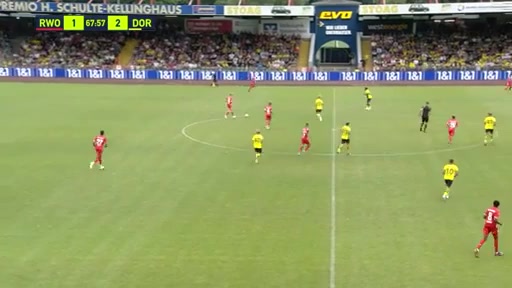 INT CF Rot-Weiss Oberhausen Vs Borussia Dortmund  Goal in 68 min, Score 2:2