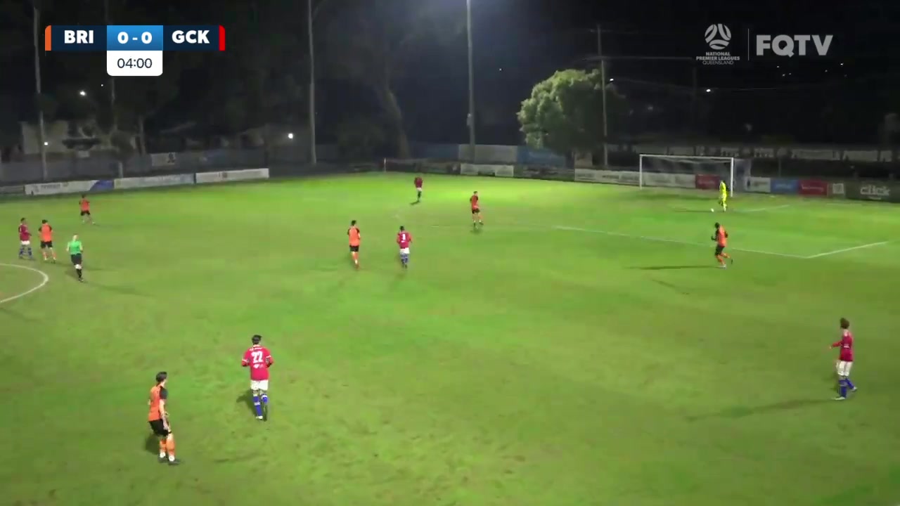 AUS QSL Brisbane Roar (Youth) Vs Gold Coast Knights  Goal in 4 min, Score 0:1