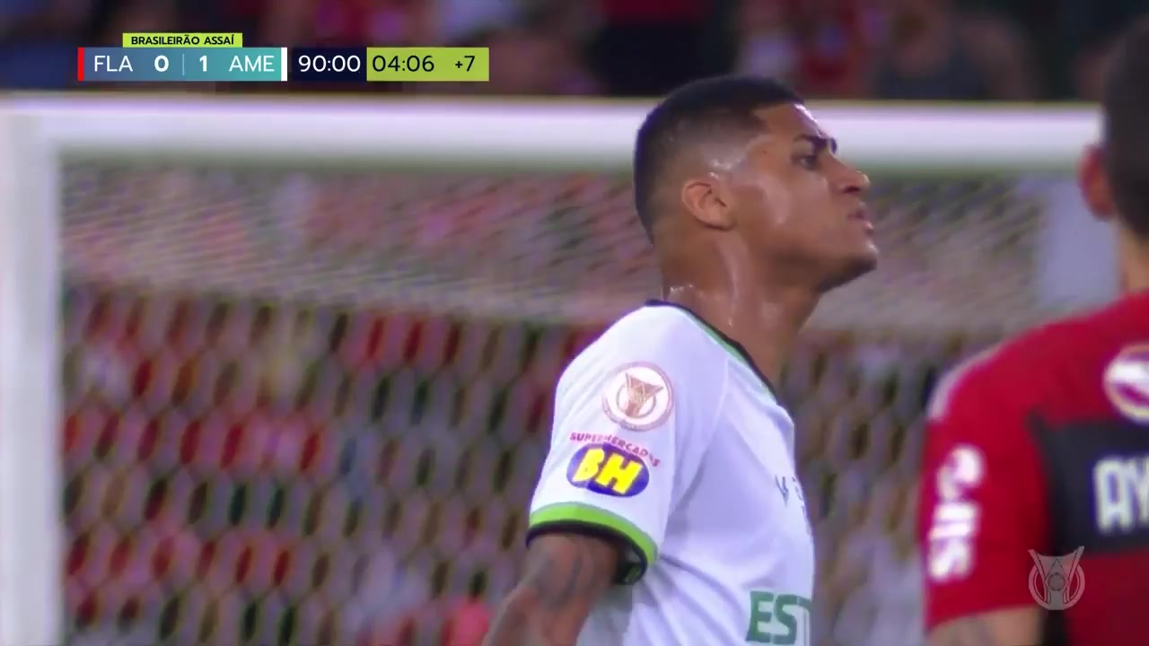 BRA D1 Flamengo Vs America MG  Goal in 95 min, Score 1:1