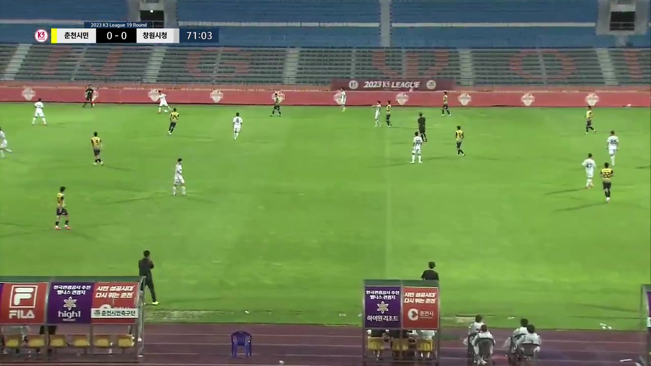 KCL Chuncheon Citizen Vs Changwon City  Goal in 73 min, Score 0:1