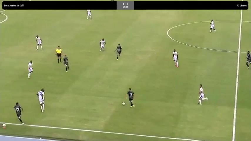 COL D2 Boca Juniors De Cali Vs Leones  Goal in 66 min, Score 1:2