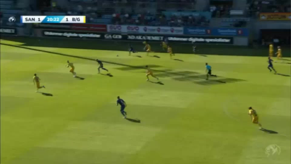 NOR D1 Sandefjord Vs Bodo Glimt 20 phút Vào, ghi bàn 2:1