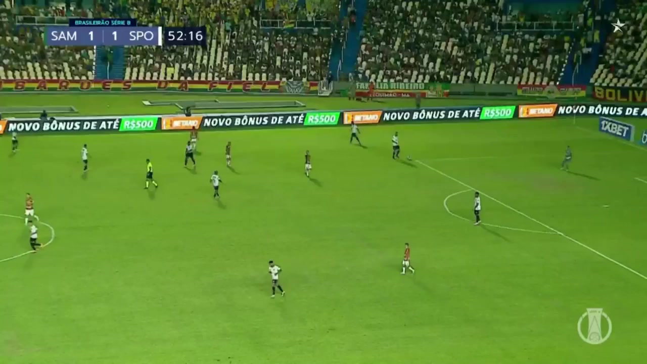 BRA D2 Sampaio Correa Vs Sport Club do Recife  Goal in 54 min, Score 1:2
