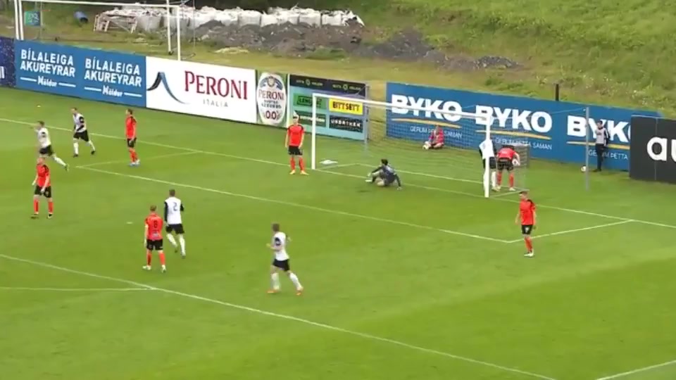 ICE PR Hafnarfjordur Vs Fylkir  Goal in 45+ min, Score 1:2