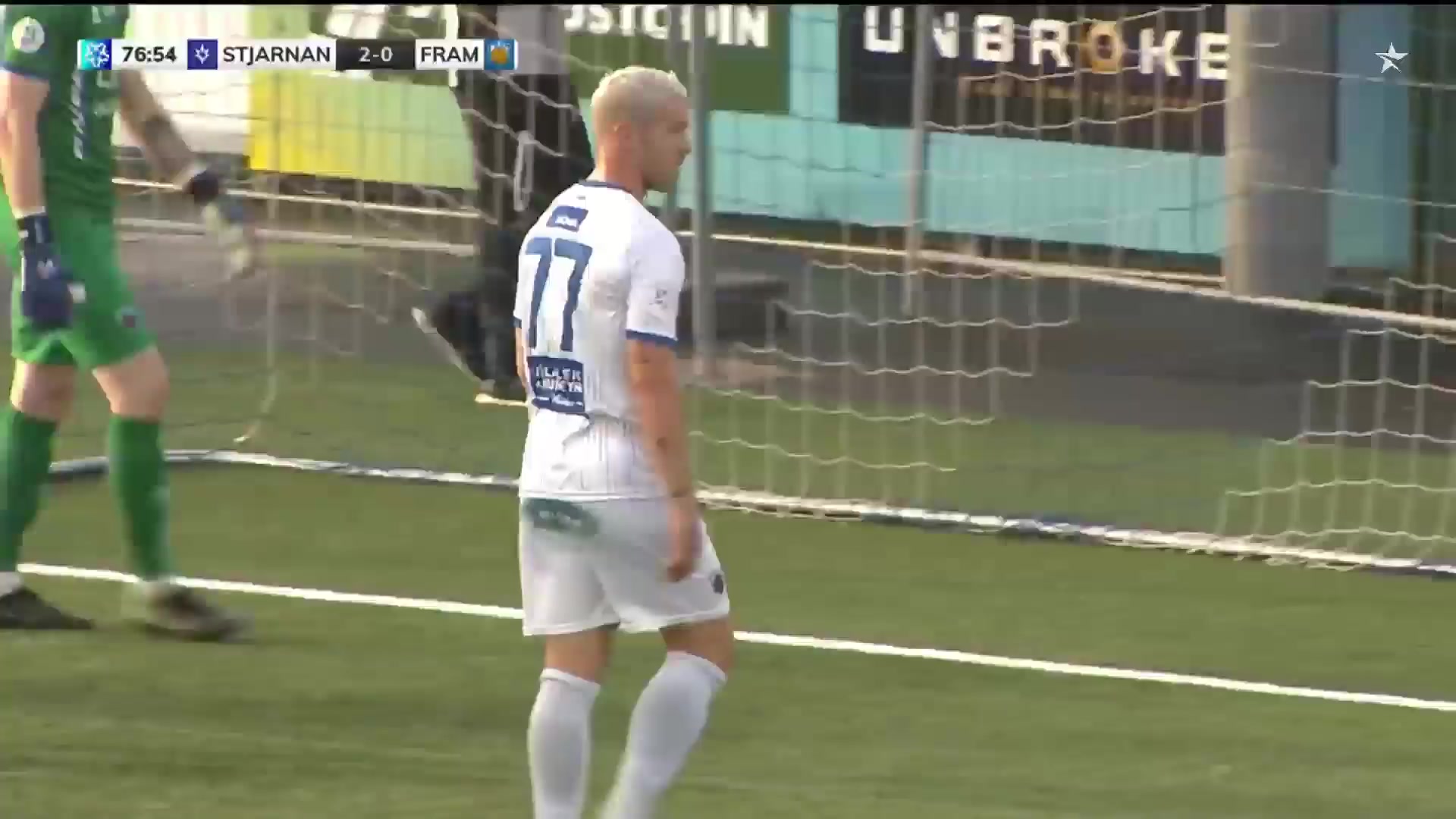 ICE PR Stjarnan Gardabaer Vs Fram Reykjavik  Goal in 77 min, Score 3:0