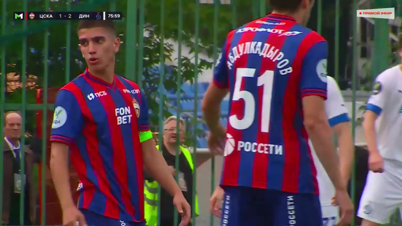 RUS YthC CSKA Moscow  (R) Vs Dinamo Moscow Youth 77 phút Vào, ghi bàn 2:2