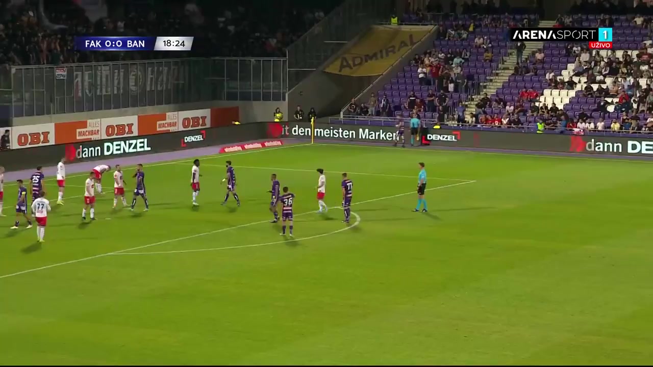 UEFA ECL Austria Wien Vs Borac Banja Luka  Goal in 18 min, Score 0:1