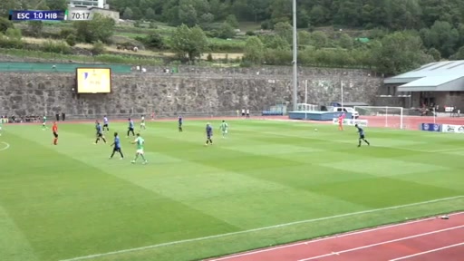 UEFA ECL Inter Club Escaldes Vs Hibernian  Goal in 71 min, Score 2:0