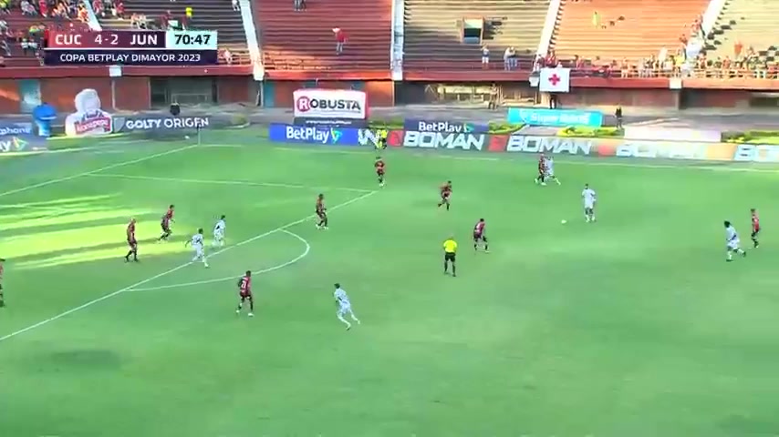 COL Cup Cucuta Vs Atletico Junior Barranquilla  Goal in 71 min, Score 4:3