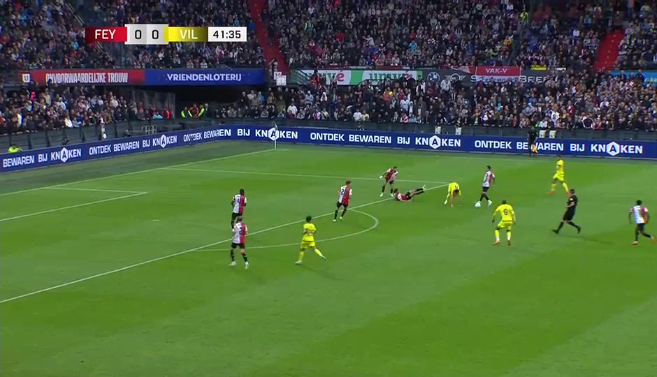 INT CF Feyenoord Vs Villarreal  Goal in 41 min, Score 0:1