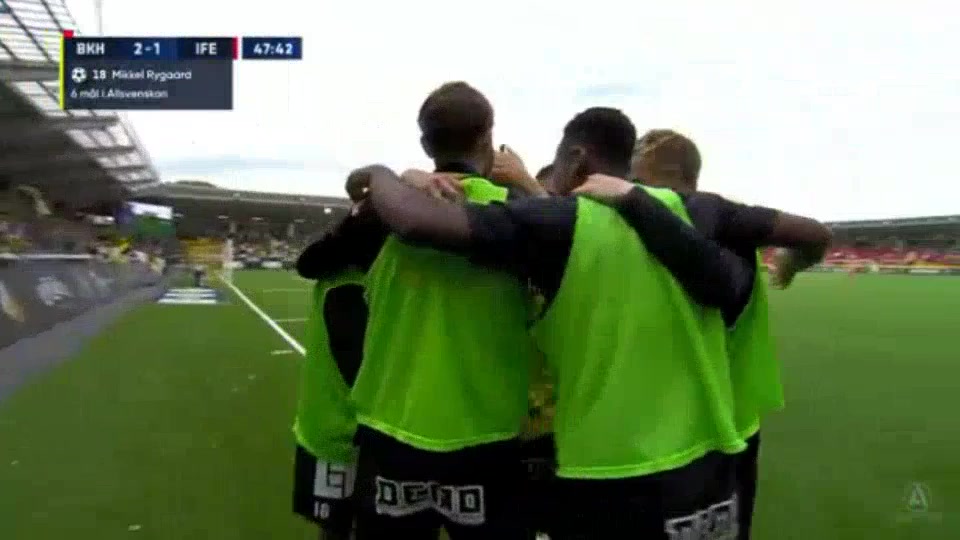 SWE D1 Hacken Vs Elfsborg  Goal in 47 min, Score 2:1